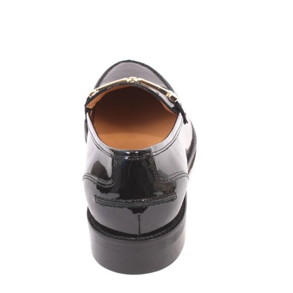 Luca Grossi 857 Black Patent Leather Classic Loafer Flat Shoe - Picture 5 of 8